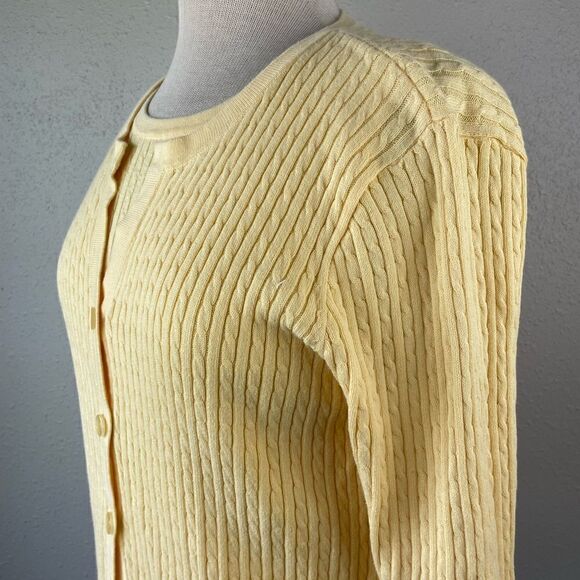 Jeanne Pierre Matching Cardigan and Tan Top Sweater Size M EUC - Picture 3 of 8